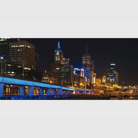 Poster intissé - New York la nuit - 202x90 cm (1/3)