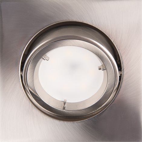 Faretto incasso orientabile quadrato cromo GU10 50W Maxlight (1/4)