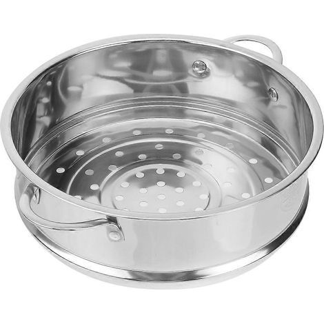 Cuiseur vapeur en acier inoxydable pour la cuisine, support vapeur, outil de cuisson à la vapeur pour la maison-19.6X18X6.2CM-Silver (1/4)