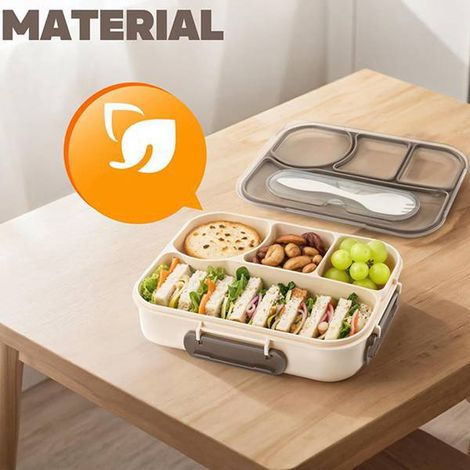 Disponible en une seule couleur : voir photo. Matière : PP. Boîte à lunch pour adultes et enfants, boîte à lunch à 4 compartiments.