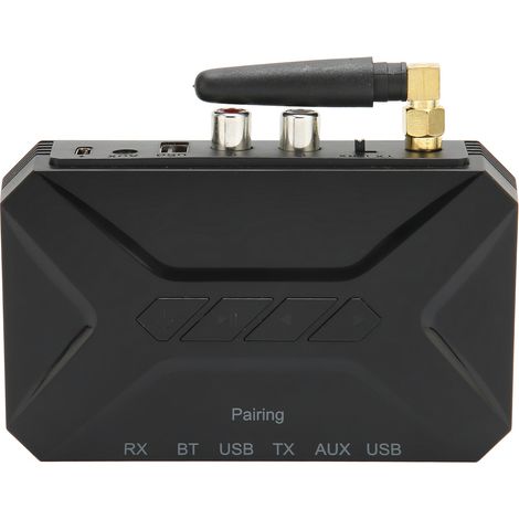 Émetteur-Récepteur Bluetooth 2-en-1, Portée 50m, Connexions RCA AUX USB, Adaptateur Audio Sans Fil pour Voiture et Maison (1/5)
