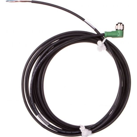 Cable para sensor de 4 pines con conector angular M12, extremo libre, 5 m, SAC-4P-5,0-PUR/M12FR 1668247