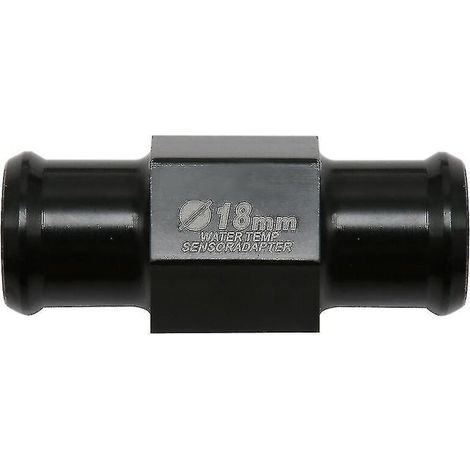 Adaptateur de tuyau universel 18/22 mm pour capteur de température d'eau de moto avec 2 colliers de serrage - Noir (1/4)