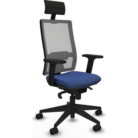 Piqueras y Crespo Horna chaise bureau bleu marine (1/3)