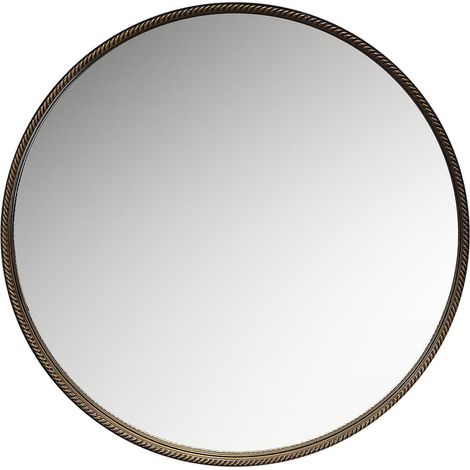 Miroir rond doré élégant style décoration intérieure - Doré finition brillante (1/2)