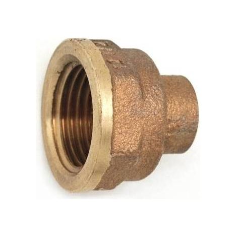 NIPPLE BRONZO DIRITTO F. A SALDARE 3/4 x 14