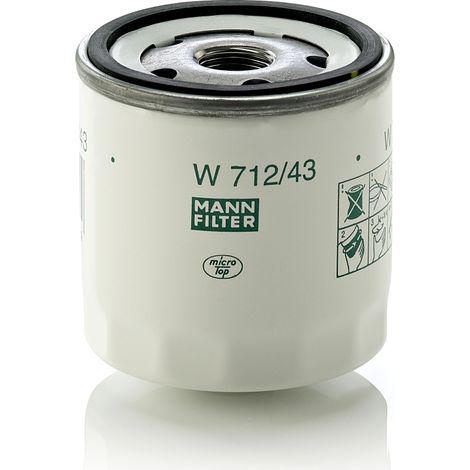 Filtre à huile type vissé Mann Filter W712/43 (1/2)