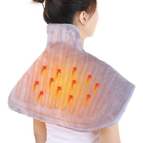 Fast Heating Heated Blanket, Large Thermal Blanket for Shoulders, Neck and Back, Heating Shawl, Pain Relief, Ultra Soft, Warm Temperature (1/5)