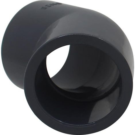Coude PVC Pression 45 degrés FF 32mm intérieur PN16 Femelle Femelle FF (1/4)