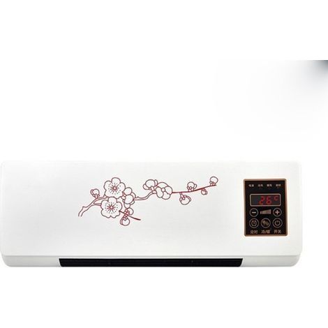 Ventilateur Chauffant et Rafraîchissant 110-220VTélécommande, MuralPuissant et ÉconomiquePour Maison, Atelier -