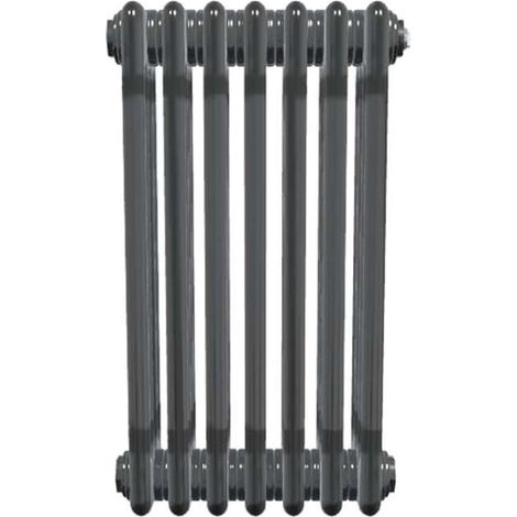Bircham - Bare Metal Lacquer 4 Column Radiator H600mm  x W341mm