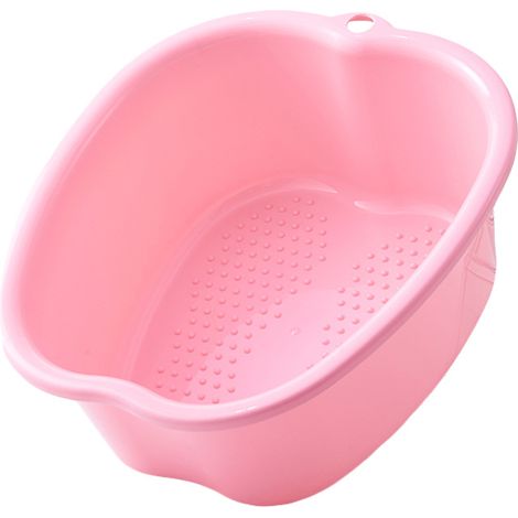 Bassin de Bain de Pieds, Spa d'eau et Massage des Pieds, pour Pédicures Tremper Les Pieds Détox et Massage, éPais et Robuste Bassine Pied Parfait Pour Tremper Les Pieds (Pink) (1/4)