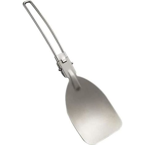 Spatule de cuisine d'extérieur pour chef, cuisine, friture à steak de bœuf avec poignée pliable, spatules de barbecue, outil (1/4)