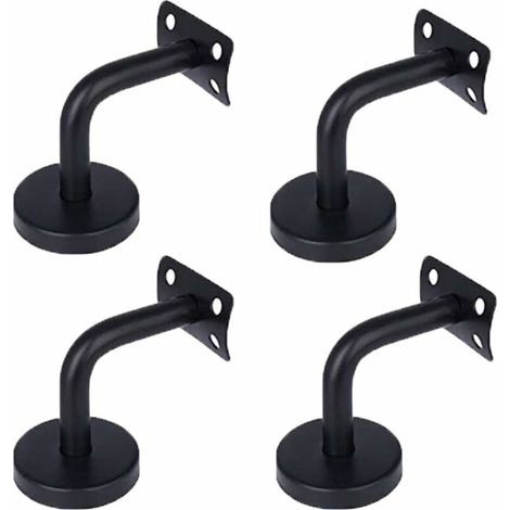GENERIC-Supports de Main Courante, 4 Pièces Acier Inoxydable Main Courante Support, pour Support de Couloir de Mains Courantes de Mur Intérieur Loft Main Courante Escalier (60 X 60mm) (1/5)