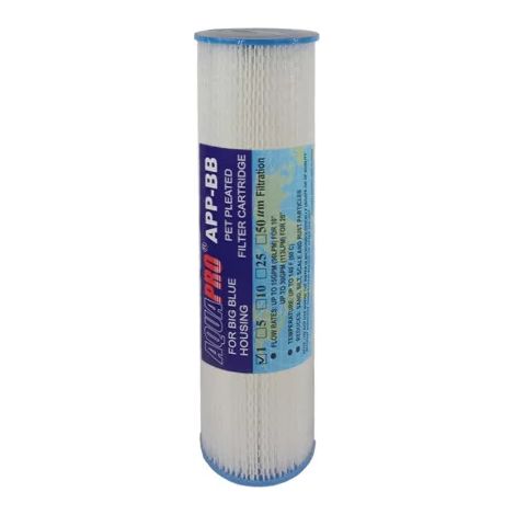 Filtre à Eau Plissé Aquapro Big Blue 20 Pouces 1 Micron