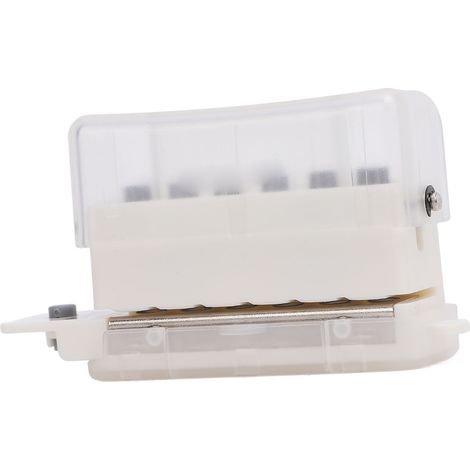 Perforatrice 6 trous portable mini en ABS, diamètre trou 5.5mm, entrax 9.5mm, perforatrice feuilles mobiles compacte (1/5)