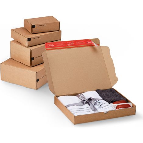 Lot de 20 Boîte d'expédition e-commerce modulaire 19,2 x 15,5 x 4,3 cm