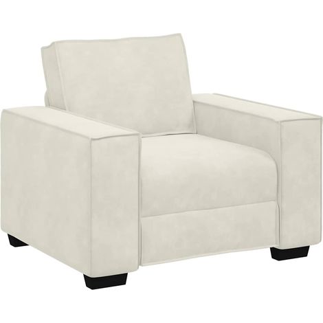 Maison Exclusive - Divano Sedia Crema 100x78x84 cm Velluto