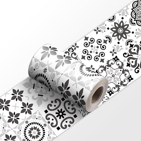 Frise Murale YX173 30cm X 240cm Adhesive Autocollante Papier Peint pour Décoration Intérieure Facile à Poser (1/5)