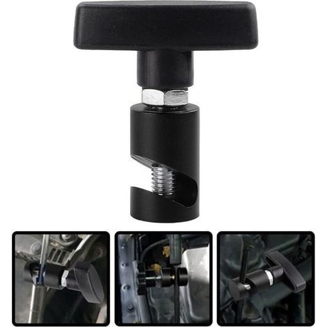 BUNTHAUS CSPARKV Outil de retenue de tige de levage de capot automobile robuste pour les besoins d'entretien du moteur (noir) (1/5)