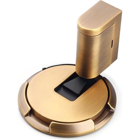 Cuña para puerta，Tope de puerta modelo 2025，Tope de puerta magnético de metal，Tope de puerta magnético，Marrón (1/5)