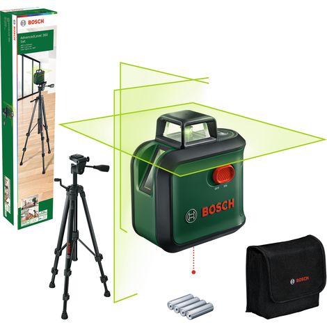 BOSCH DIY ADVANCEDLEVEL360 SET AA batteries Cross line laser (1/2)