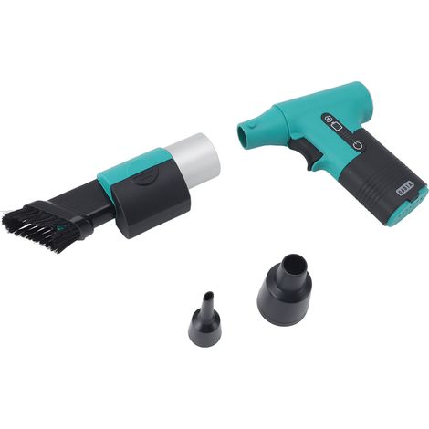 Ventilateur Turbo Jet 120 000 tr/min, puissant, portable, mini-dépoussiéreur pour poils d'animaux, séchage et rafraîchissement pendant le sport, vert (1/5)