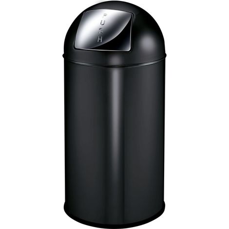 Cubo de basura con trampilla  acero  capacidad 40 l  H x Ø 740