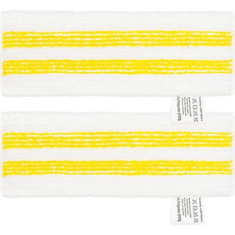 Lot de 6 Chiffons en Microfibre Les nettoyeurs Vapeur Compatible avec Kärcher EasyFix SC 2, SC 3, SC 4, SC 5 – Nouveau Set avec 4 tampons pour Sol et 2 tampons manuels (1/5)