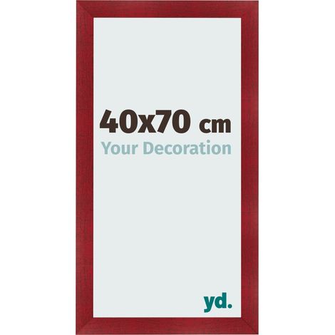 yd. - Cadre photo 40x70 - Vin Rouge Patine - MDF - Pisa (1/5)