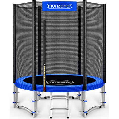 MONZANA® Trampolin Ø 183/244/305/366/427cm Cama Elástica Jardín Red Seguridad Protectores Bordes Escalera Set Completo  183 cm (1/5)