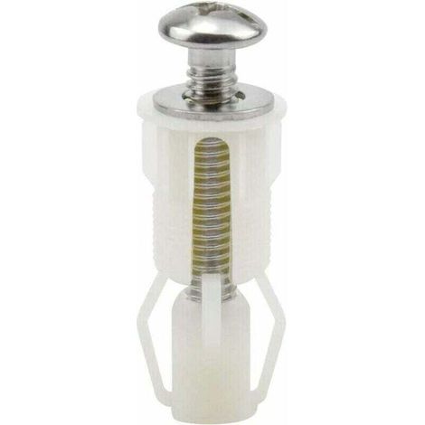 Vis D'expansion pour Couvercle de Toilette Fixation Abattant WC Vis pour Lunette Toilette Ensemble de Fixation Pièces de Rechange pour Couvercle de (1/4)