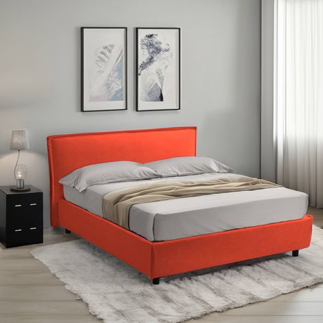 Cama Francesa Bronte, Desenfundable, Hecha en Italia, Naranja (1/5)
