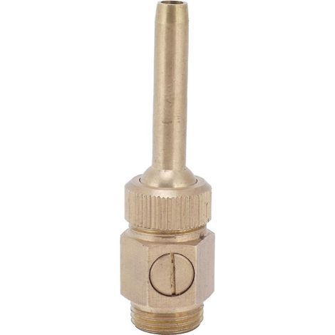 Male Thread Brass Fountain Nozzle Adjustable Direction Jet Water Spray Head with Valve (1/4)