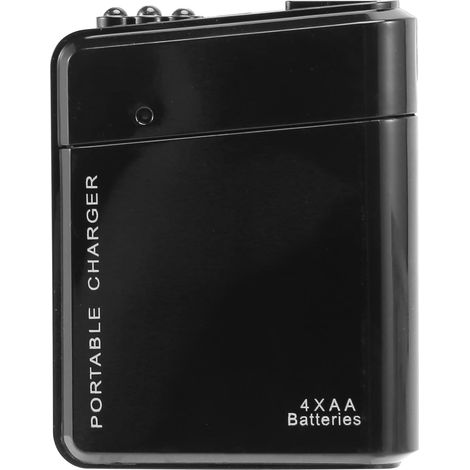 Paquete de 4 pilas AA - Negro - Cargador de respaldo - USB - Para teléfono móvil (1/5)