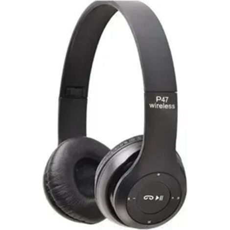Casque Bluetooth P47 Réduction de Bruit Profond, Pliable et Sans Fil pour Sport, Bureau et Voyage - Noir (1/5)