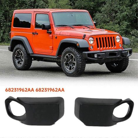Nebelscheinwerferabdeckungen (links und rechts) für Jeep Wrangler 2013–2017 – Schwarz (1/5)