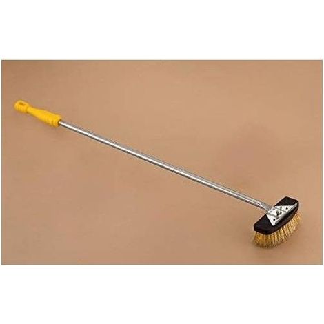 Lilly Codroipo LLL320257 Venezia Spazzola con Raschietto Setole in Ottone Manico 135 cm Acciaio Inox