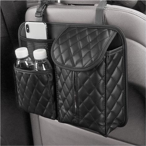 Dailygoods，Organizador impermeable para el asiento trasero，Bolsa de almacenamiento para maletero，3 compartimentos，34,5 cm x 15 cm (1/5)