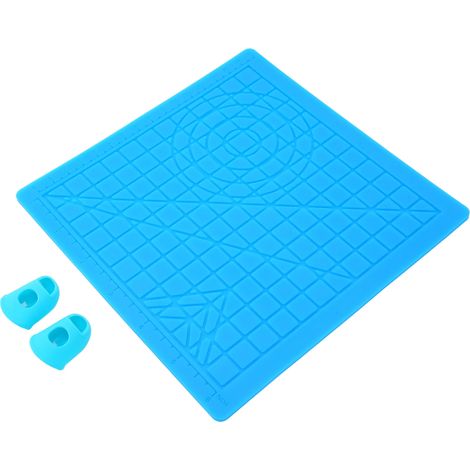 Tavoletta di progettazione 3D, Tavoletta con sagome in silicone, Tavoletta di progettazione in silicone, Tavoletta per stampa 3D, Tavoletta per penna 3D - Blu (1/5)