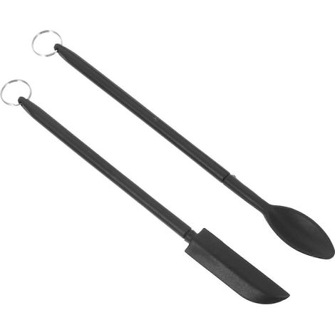 spatule à confiture multifonctionnelle, racloir à beurre multi-usages-13X1CM-Black
