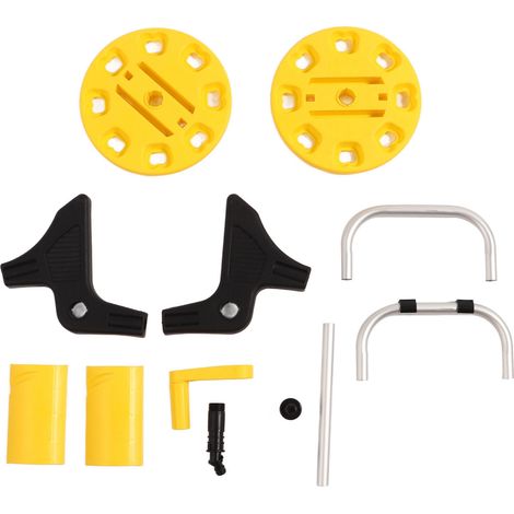 Enrouleur de tuyau d'arrosage G1/2 jaune, chariot pour tuyau d'arrosage pouvant contenir 20 m de tuyau, outil de lavage de voiture pour jardin, pelouse et extérieur (1/5)