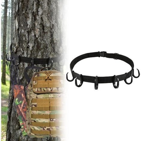 Treestand Grucce cinturino ganci multipli per attrezzature da caccia, asta di supporto per le attrezzature di caccia (1/5)