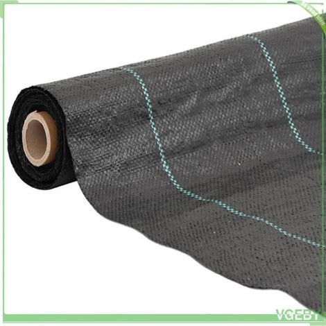 Membrane anti-mauvaises herbes - FAFEICY - 4005163 - 2 x 200 m - Noir - PP 60 g/m² (1/5)