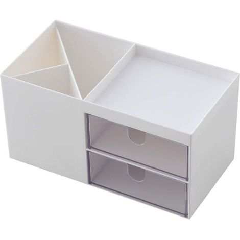 Aufbewahrungsbox für Bürobedarf, Stiftehalter für Büroartikel (weiß) (1/5)