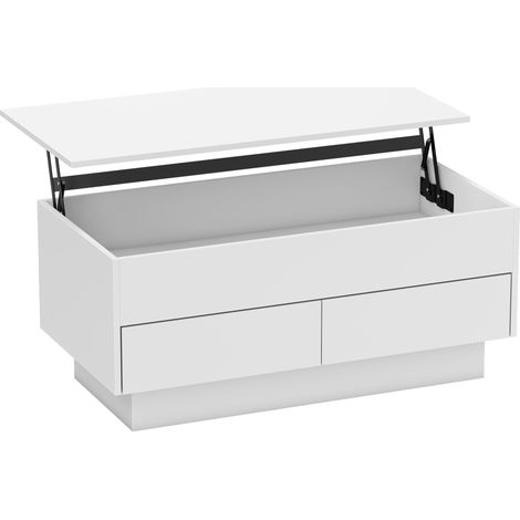 Table basse relevable GORDOS blanche (1/5)