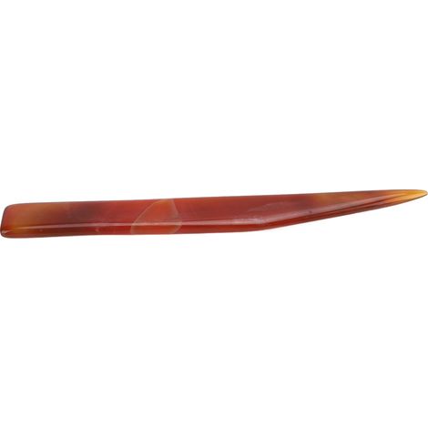 Brunissoir en agate rouge de 14 cm (5,5 pouces) - Outil de polissage, de meulage et de grattage manuel pour bijoux en or et en argent (1/5)