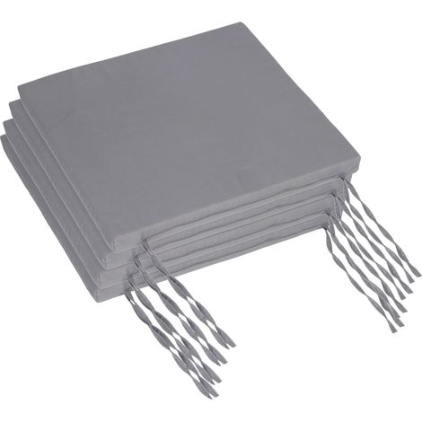 Cuscini quadrati per sedia con lacci - Set da 4