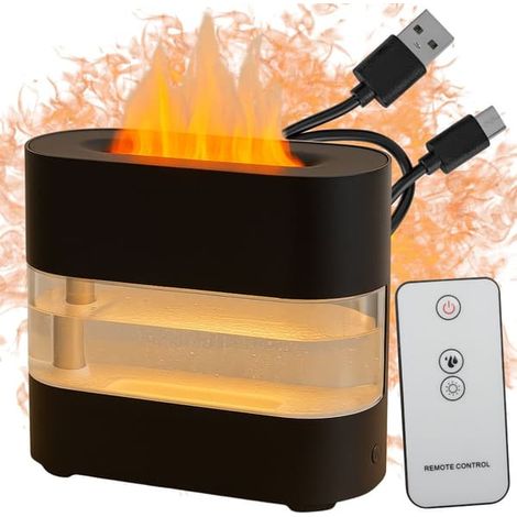 Humidificateur de cheminée - Diffuseur d'arômes LED avec vapeur (1/5)