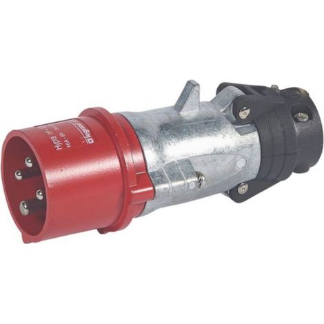 Fiche mobile droite Hypra IP44 16A - 380V à 415V - 3P+T - métal - LEGRAND